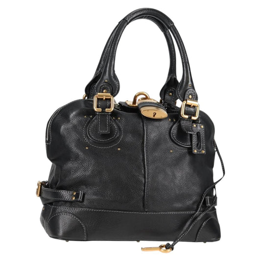Chloe Paddington Bag - Black Leather