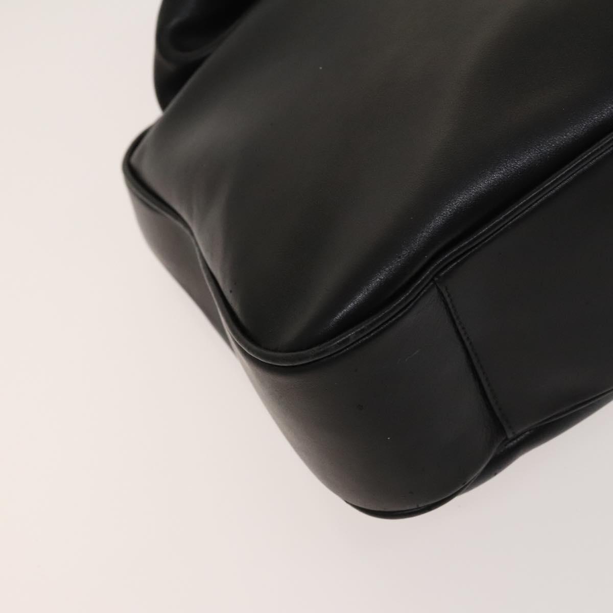 Gucci Bamboo Shoulder Bag – Black Leather