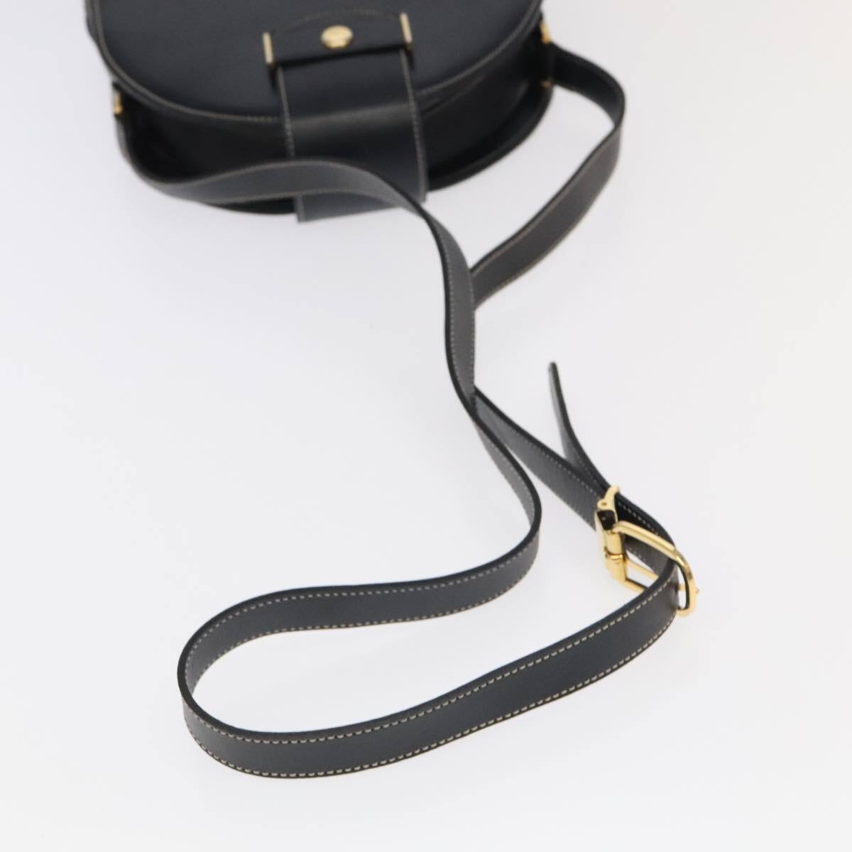 Dior Christian Shoulder Bag – Black Leather Gold