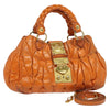 Miu Miu Matelasse Bag – Orange Leather