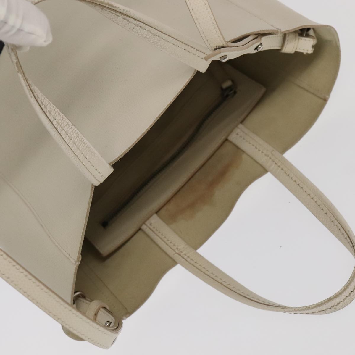 Celine Horizontalkava Tote Bag – Black-White Silver Leather