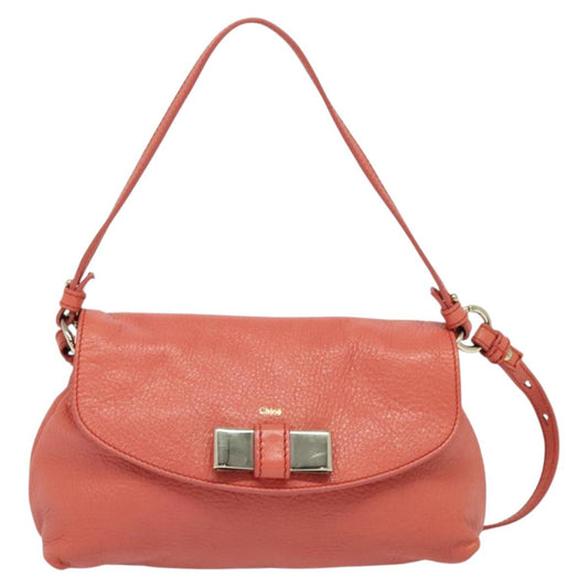 Chloe Lily Shoulder Bag - Pink Leather