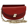 Chloe Georgia Chain Shoulder Bag - Red Leather