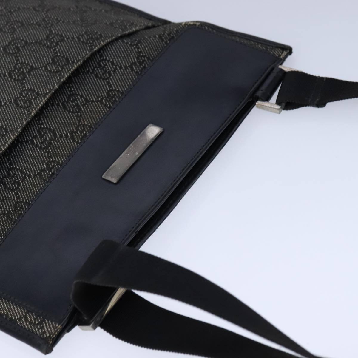 Gucci GG Canvas Shoulder Bag – Black