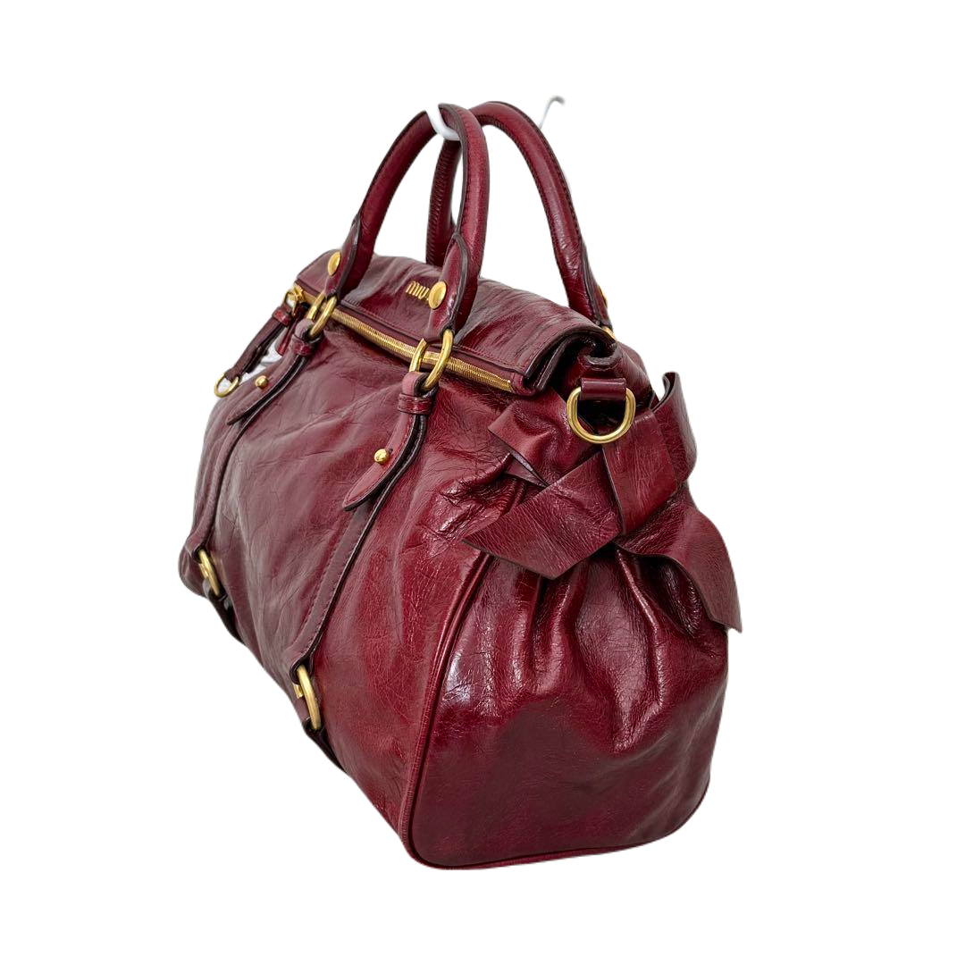 MIU MIU VITELLO LUX BOW BAG