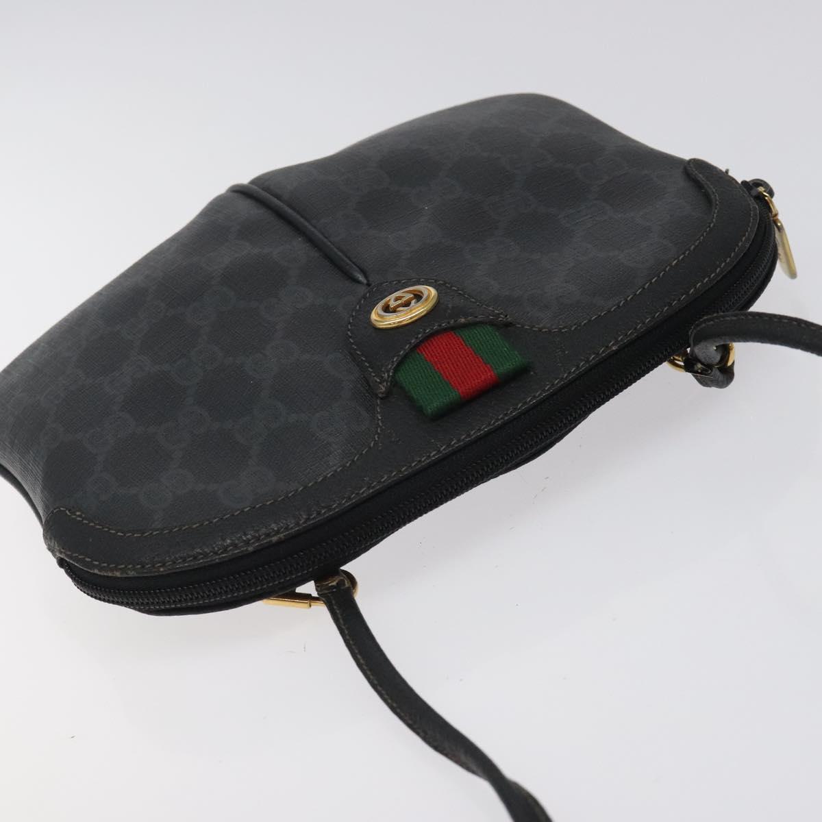 Gucci GG Supreme Web Sherry Line Bag – Black PVC Gold