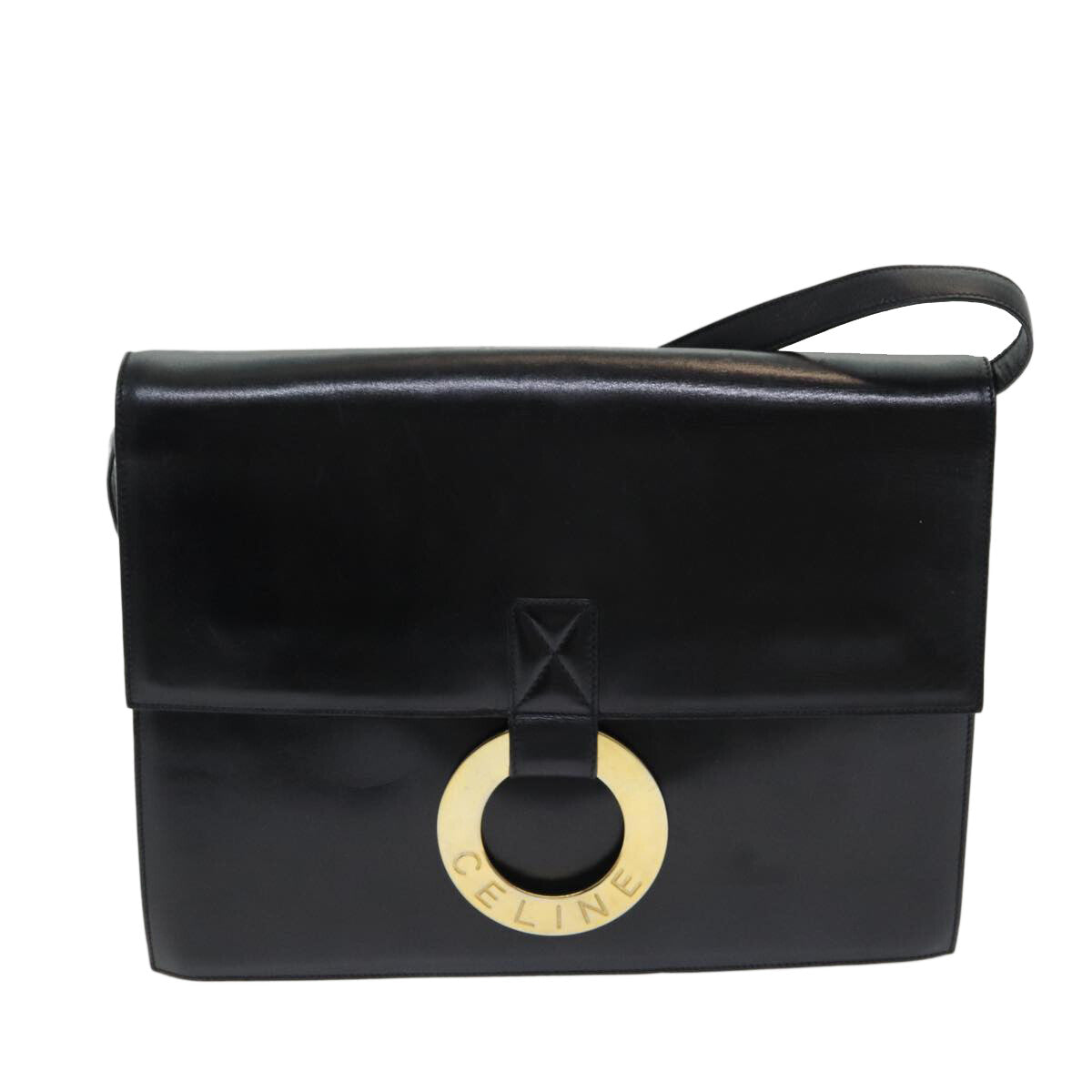 Celine Shoulder Bag – Black Leather