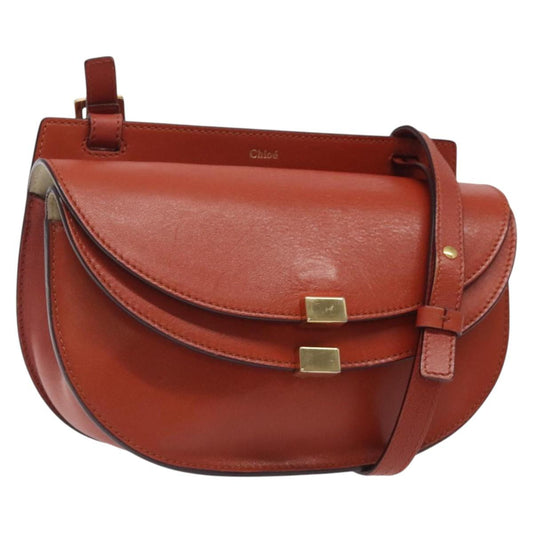 Chloe Georgia Shoulder Bag -  Brown Leather