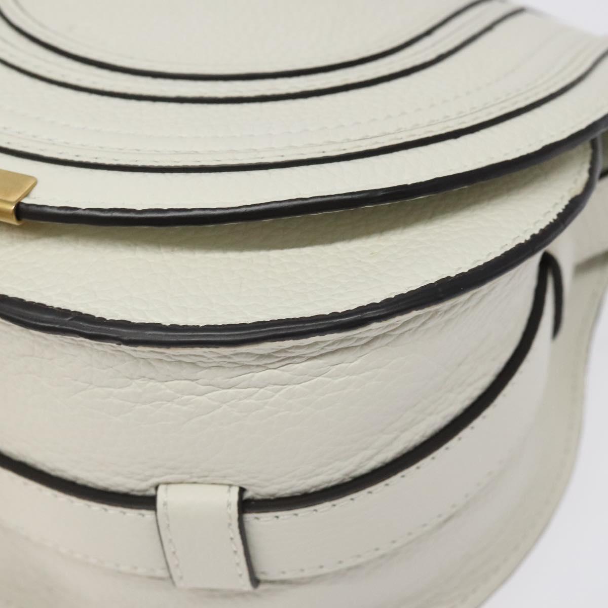 Chloe Mercy Shoulder Bag - White Leather