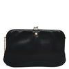 Celine Chain Gamaguchi Shoulder Bag – Black Leather