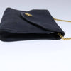 Christian Dior Honeycomb Canvas Chain Shoulder Bag – Black & Gold