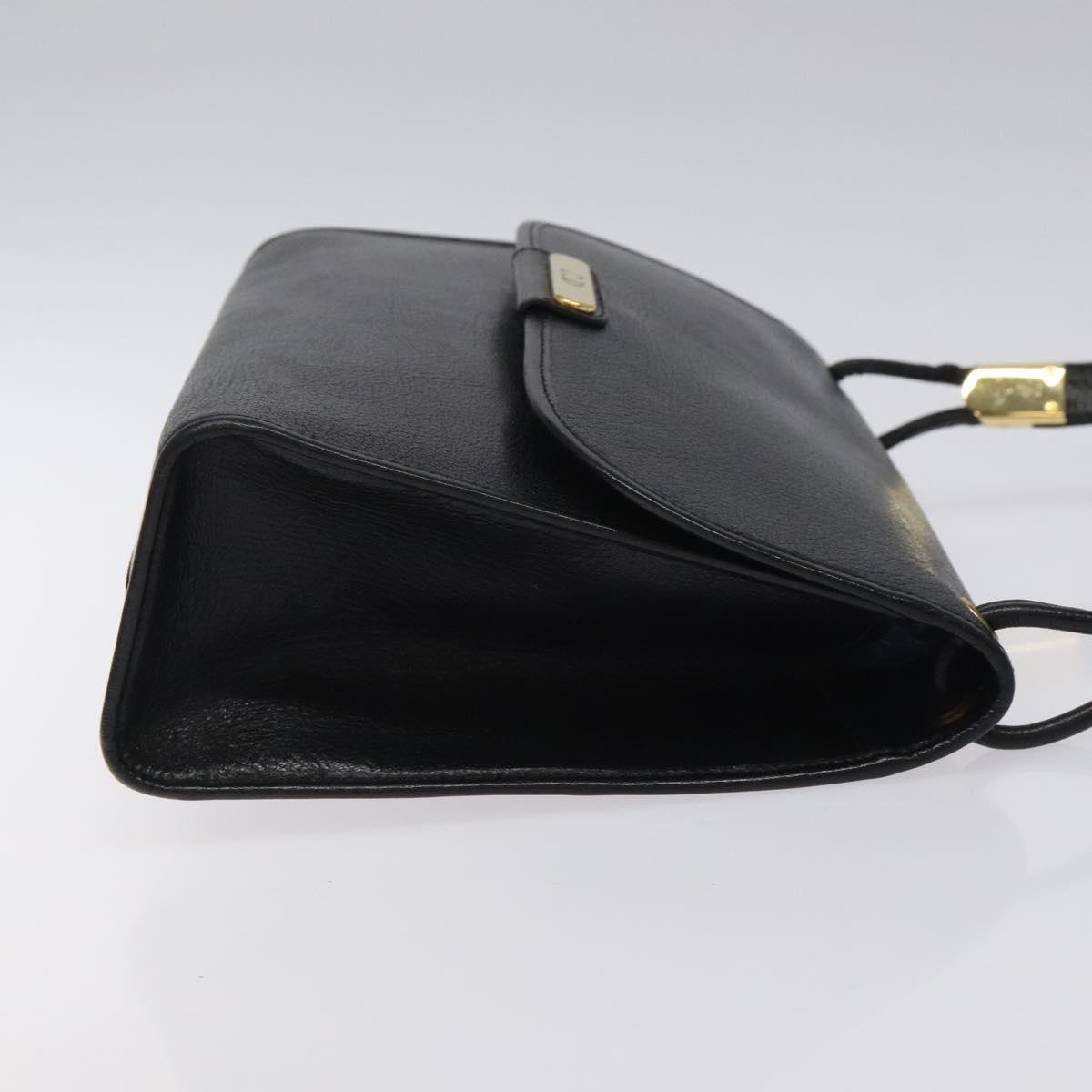 Dior Christian Shoulder Bag – Svart Lær Gull