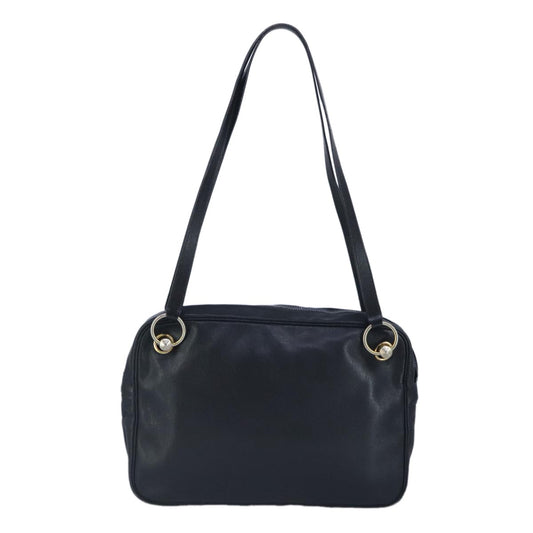 Dior Shoulder Bag – Black Leather Gold