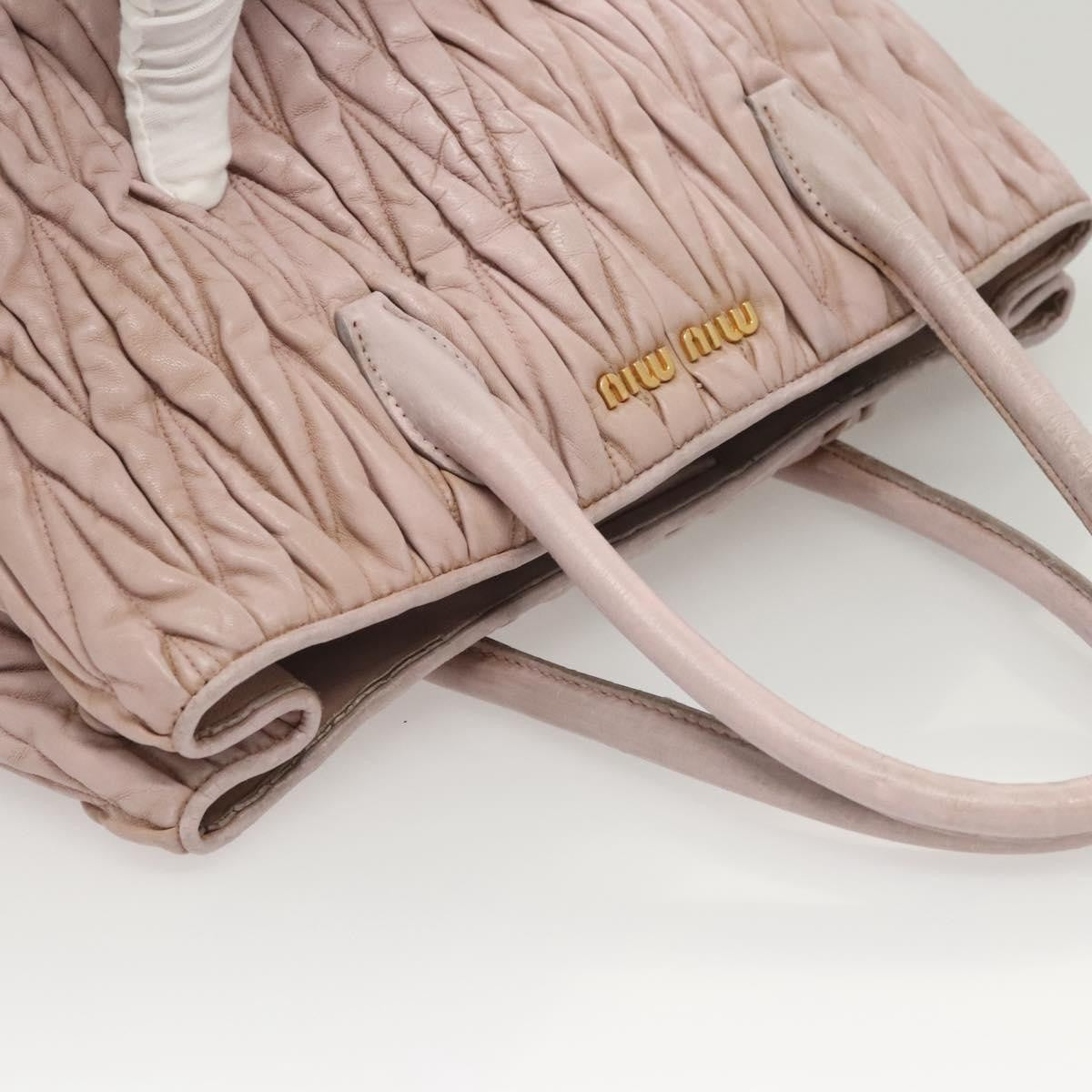 Miu Miu Matelasse Bag – Pink Leather