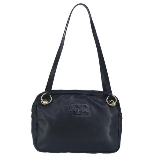 Dior Shoulder Bag – Black Leather Gold
