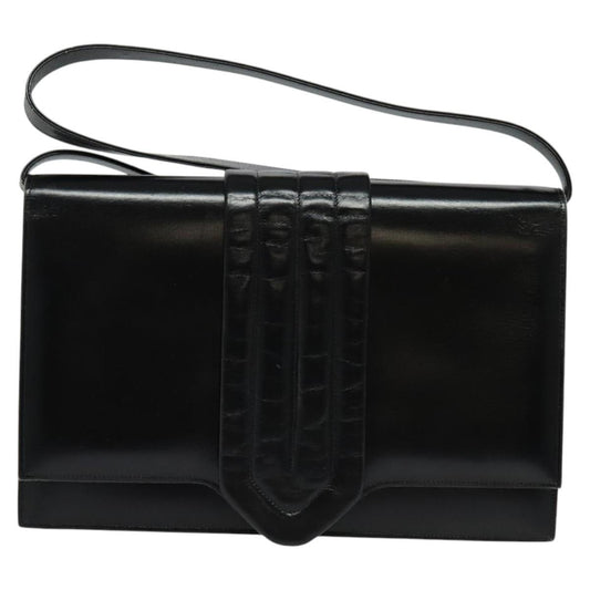Dior Shoulder Bag – Black Leather Gold