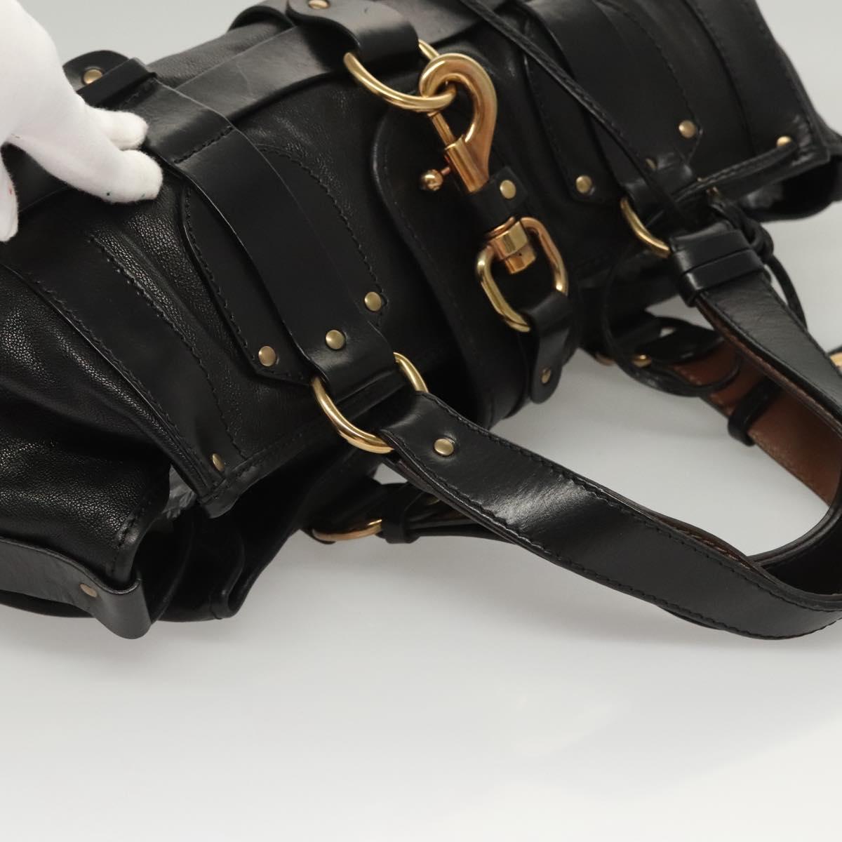 Chloe Kerala Horse Handbag - Black Leather