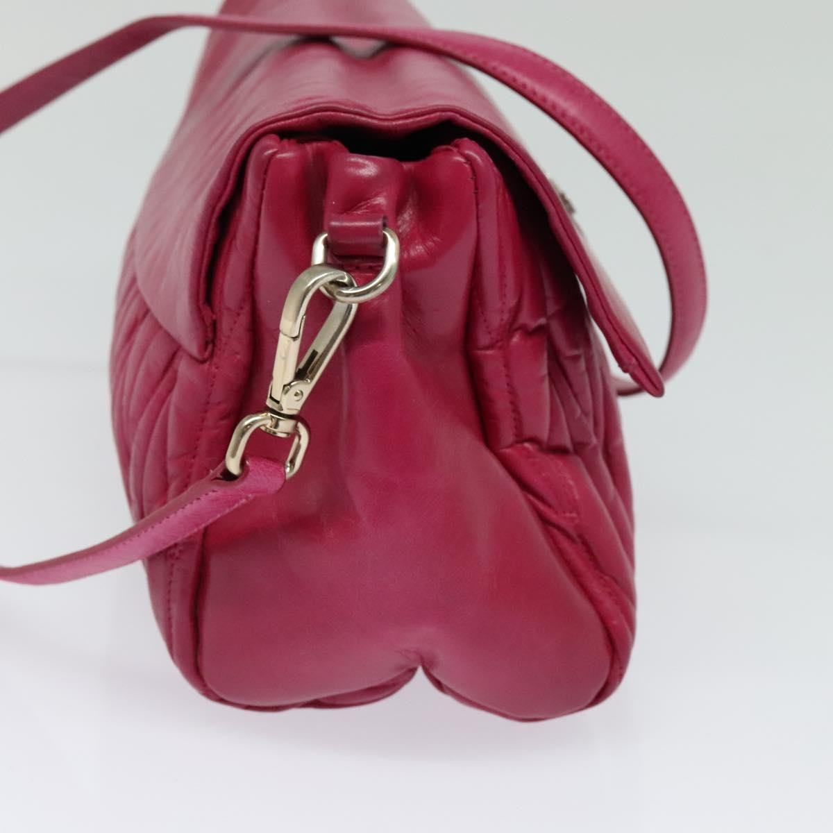 Miu Miu Matelasse Shoulder Bag – Pink Leather