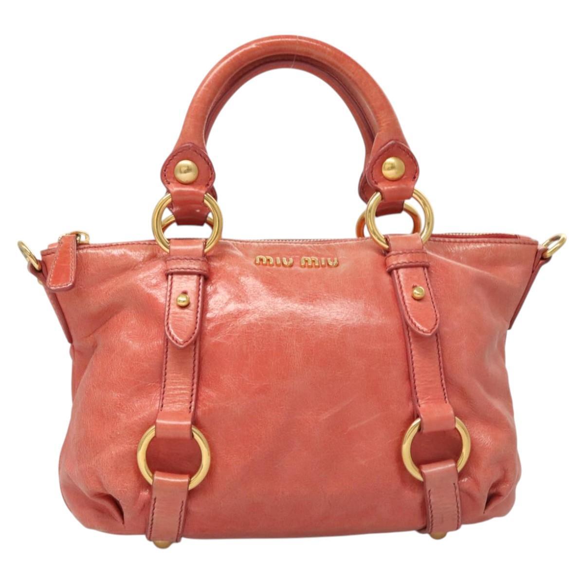 Miu Miu Bag – Rød Leather