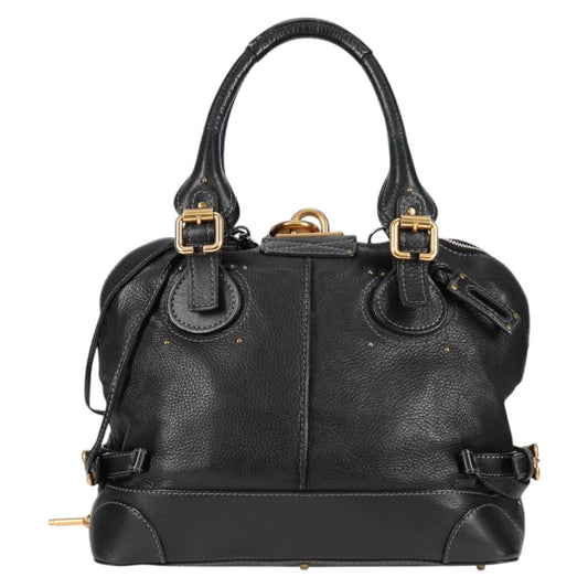 Chloe Paddington Bag - Black Leather