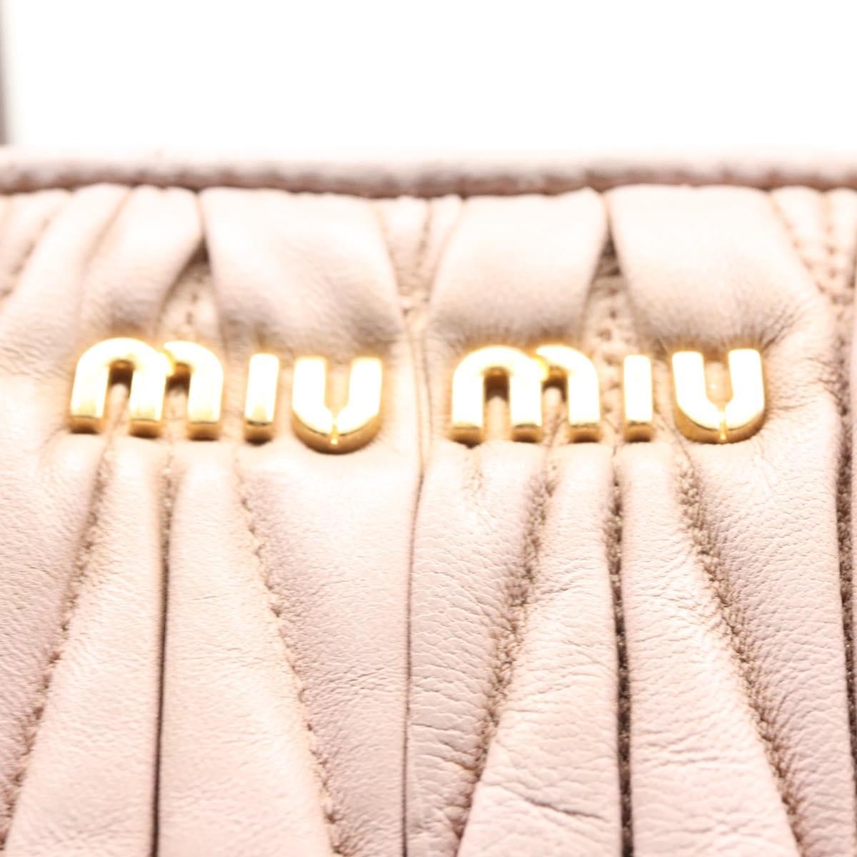 Miu Miu Matelasse Bag – Pink Leather