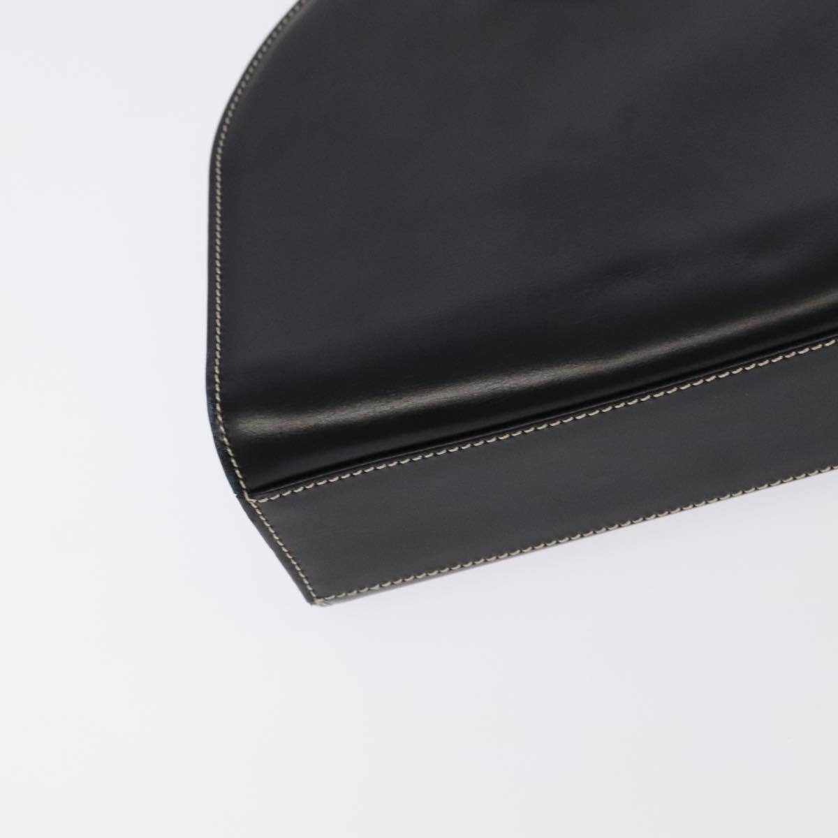 Dior Christian Shoulder Bag – Black Leather Gold