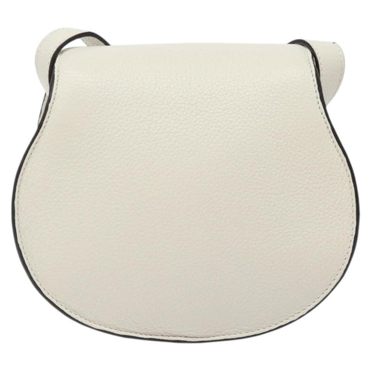 Chloe Mercy Shoulder Bag - White Leather