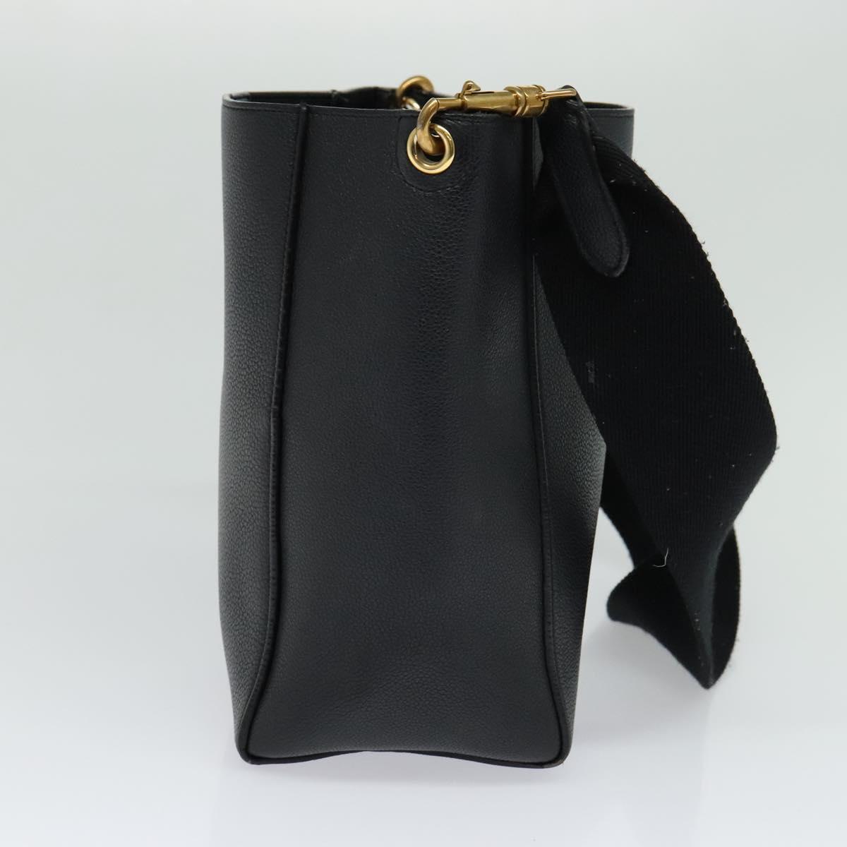 Celine Sangle Bucket Shoulder Bag – Black Leather