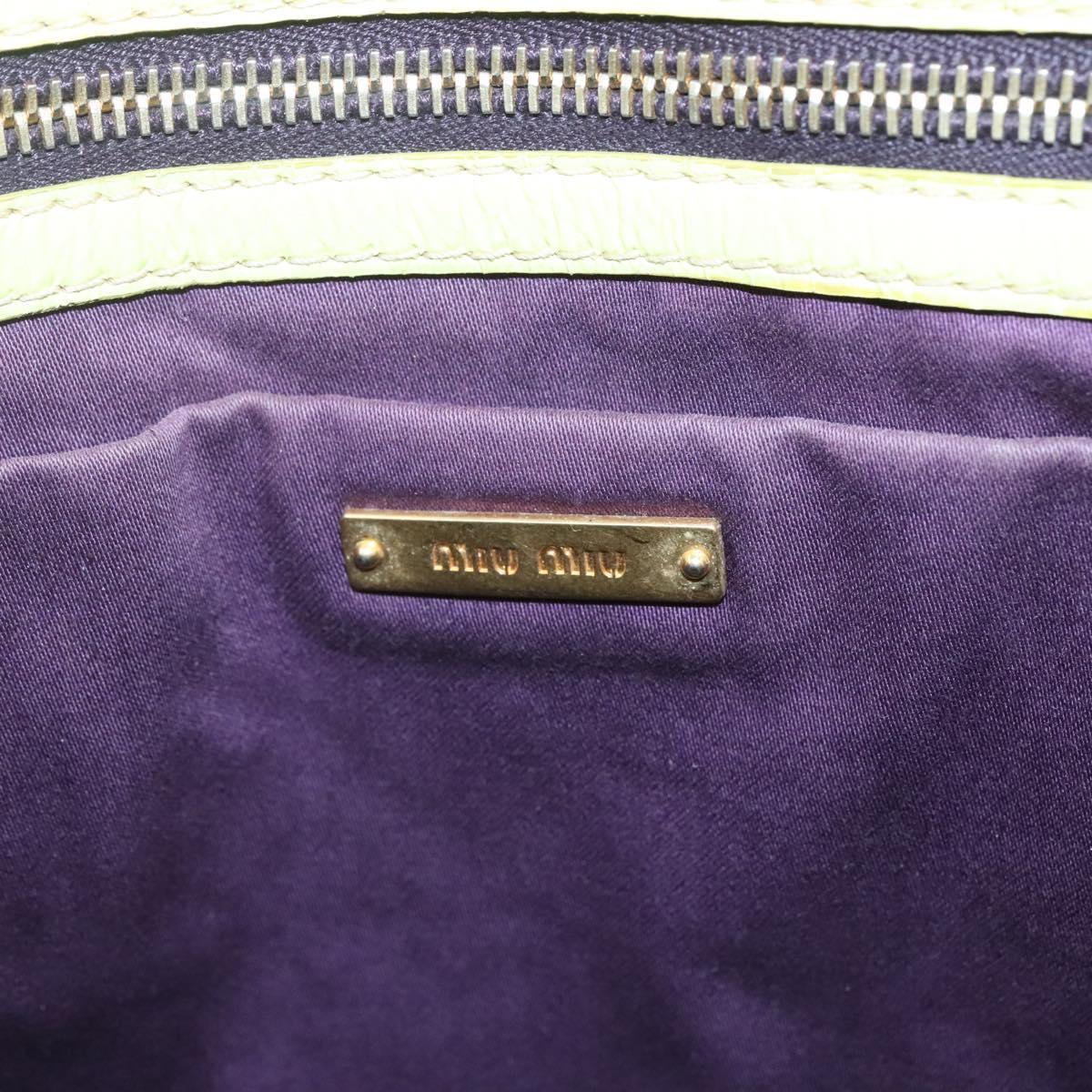 Miu Miu Tote Bag – Grønn Patent Leather-Gull