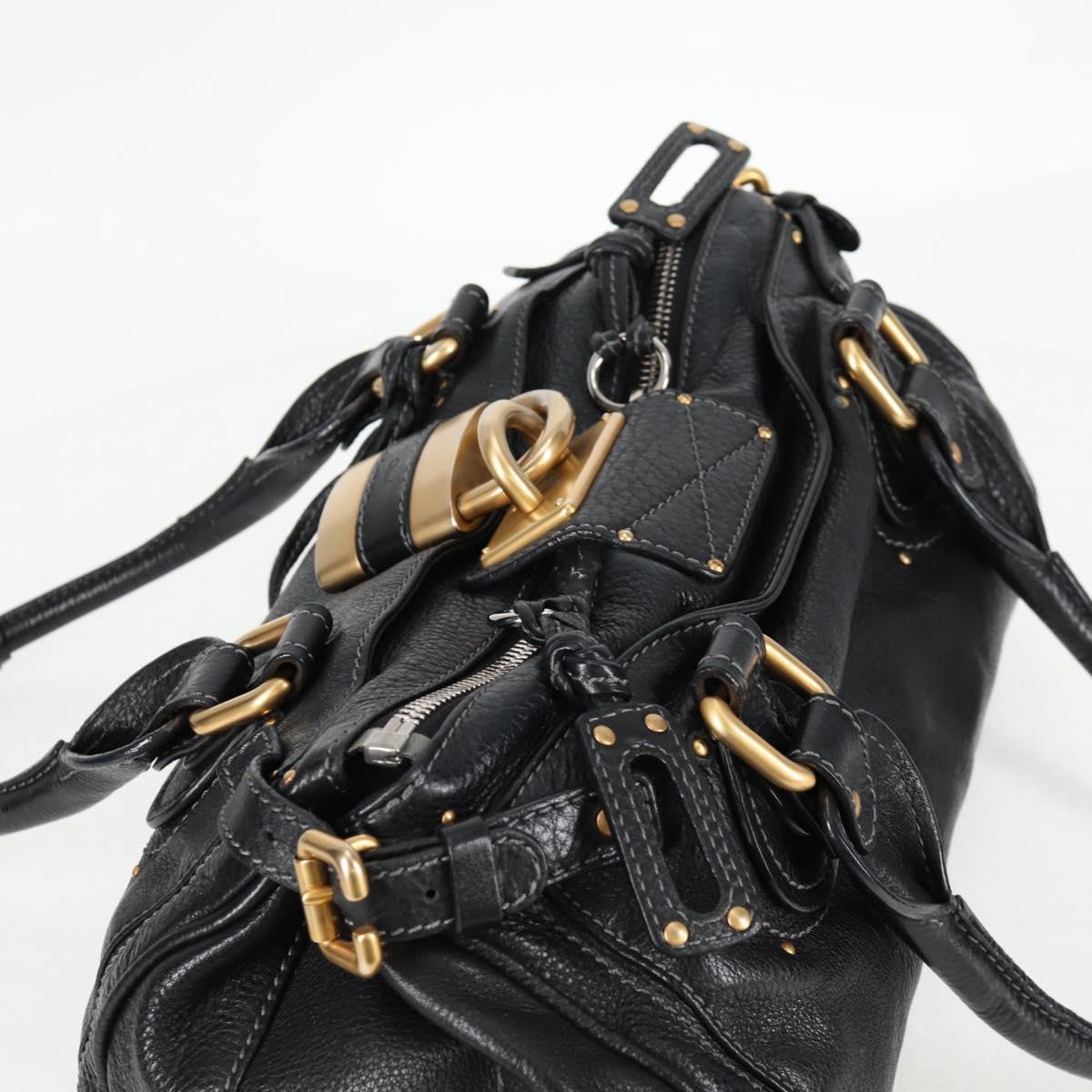 Chloe Paddington Bag - Black Leather