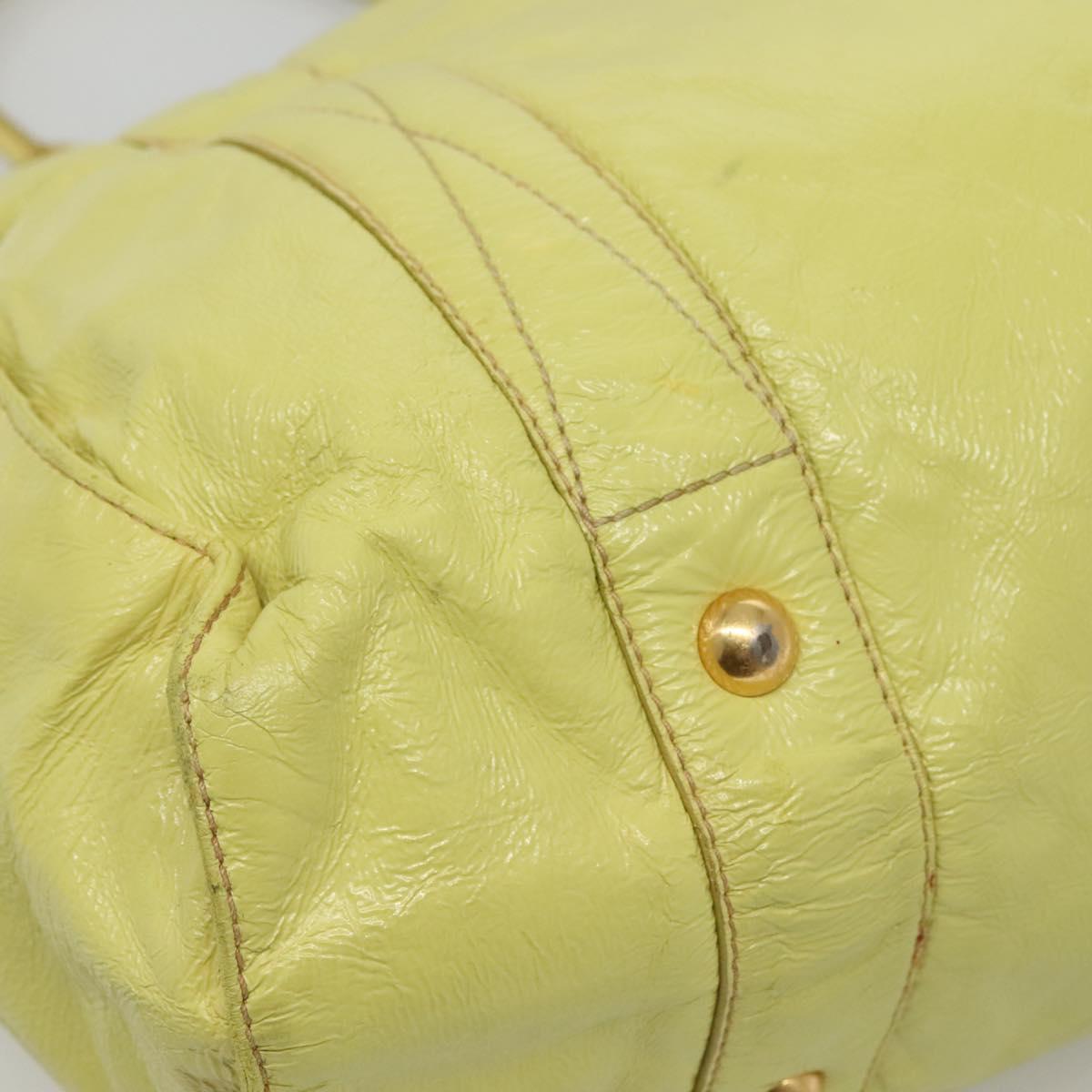 Miu Miu Tote Bag – Grønn Patent Leather-Gull