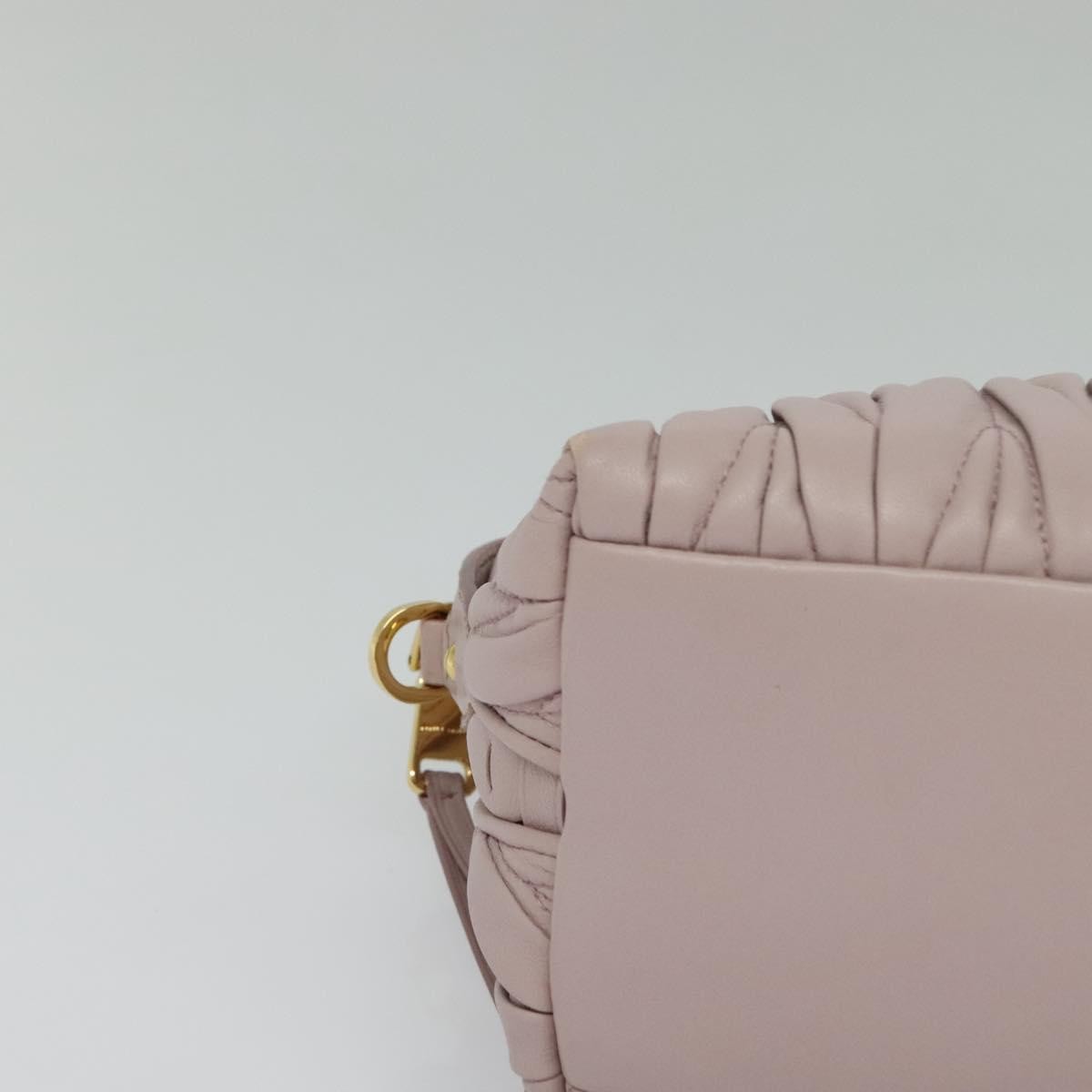 Miu Miu Matelasse Bag – Pink Leather