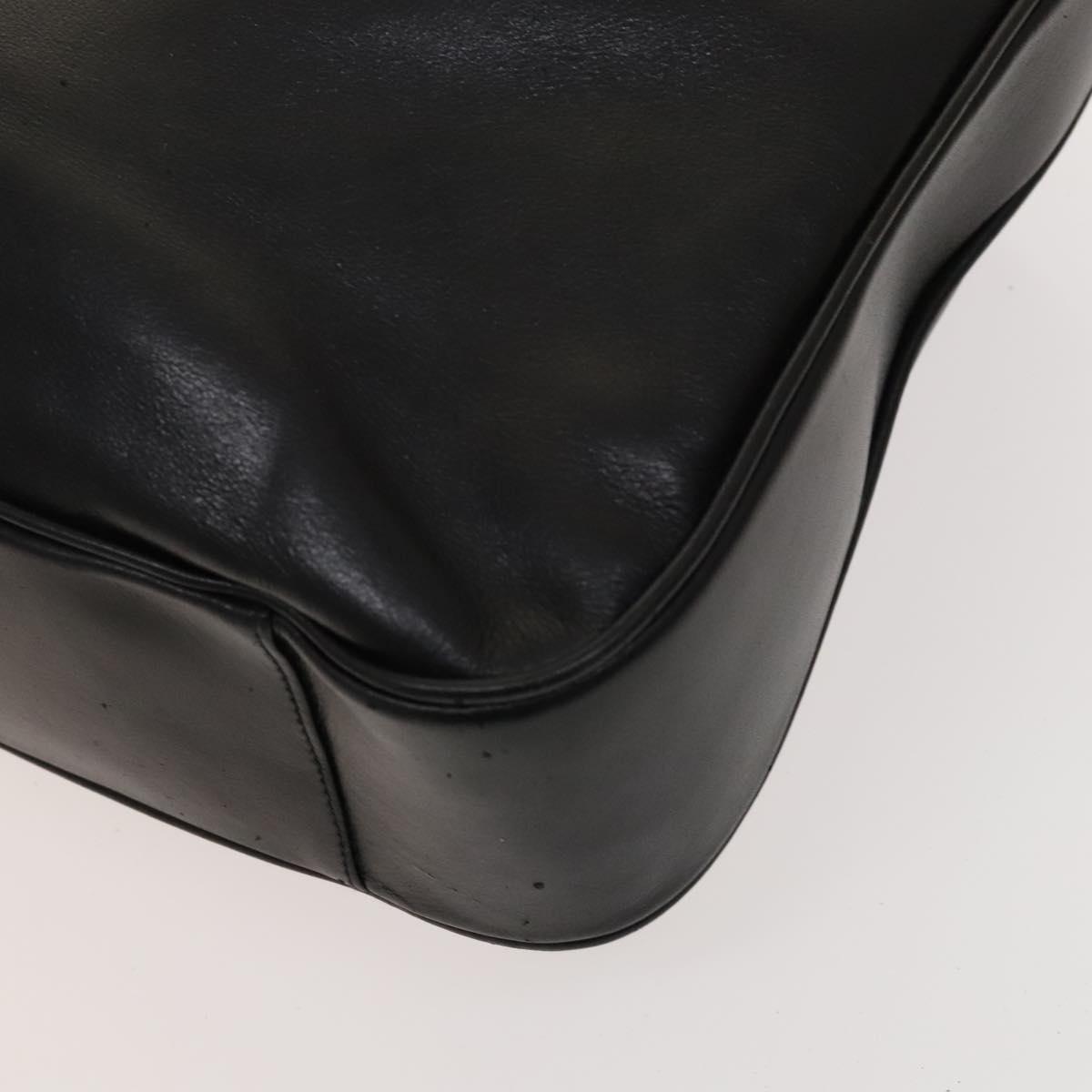 Gucci Bamboo Shoulder Bag – Black Leather