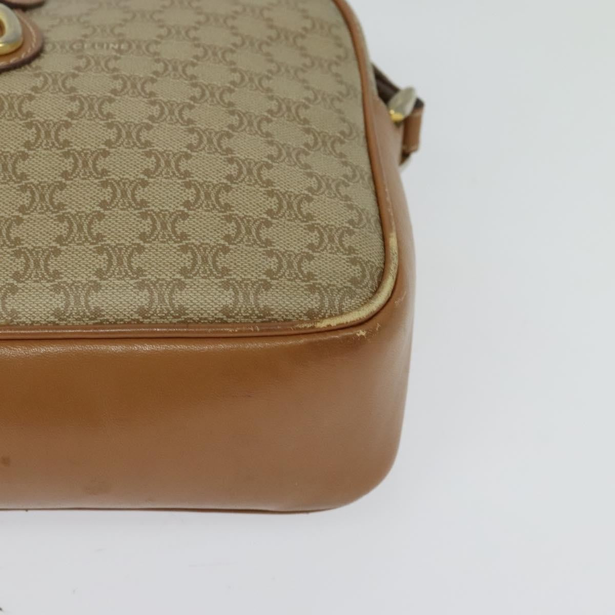 Celine Macadam Canvas Shoulder Bag – Beige Gold