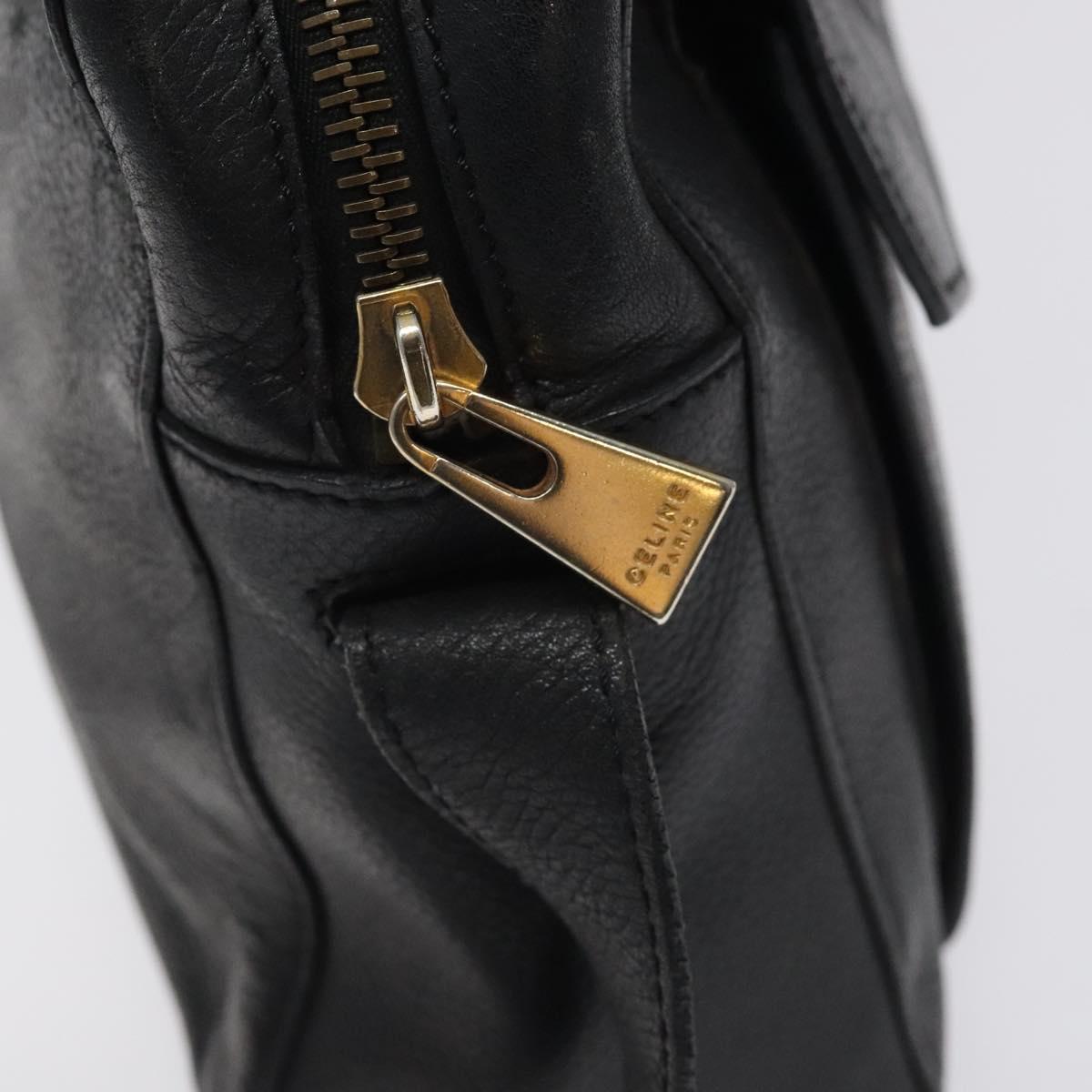 Celine Shoulder Bag – Black Leather