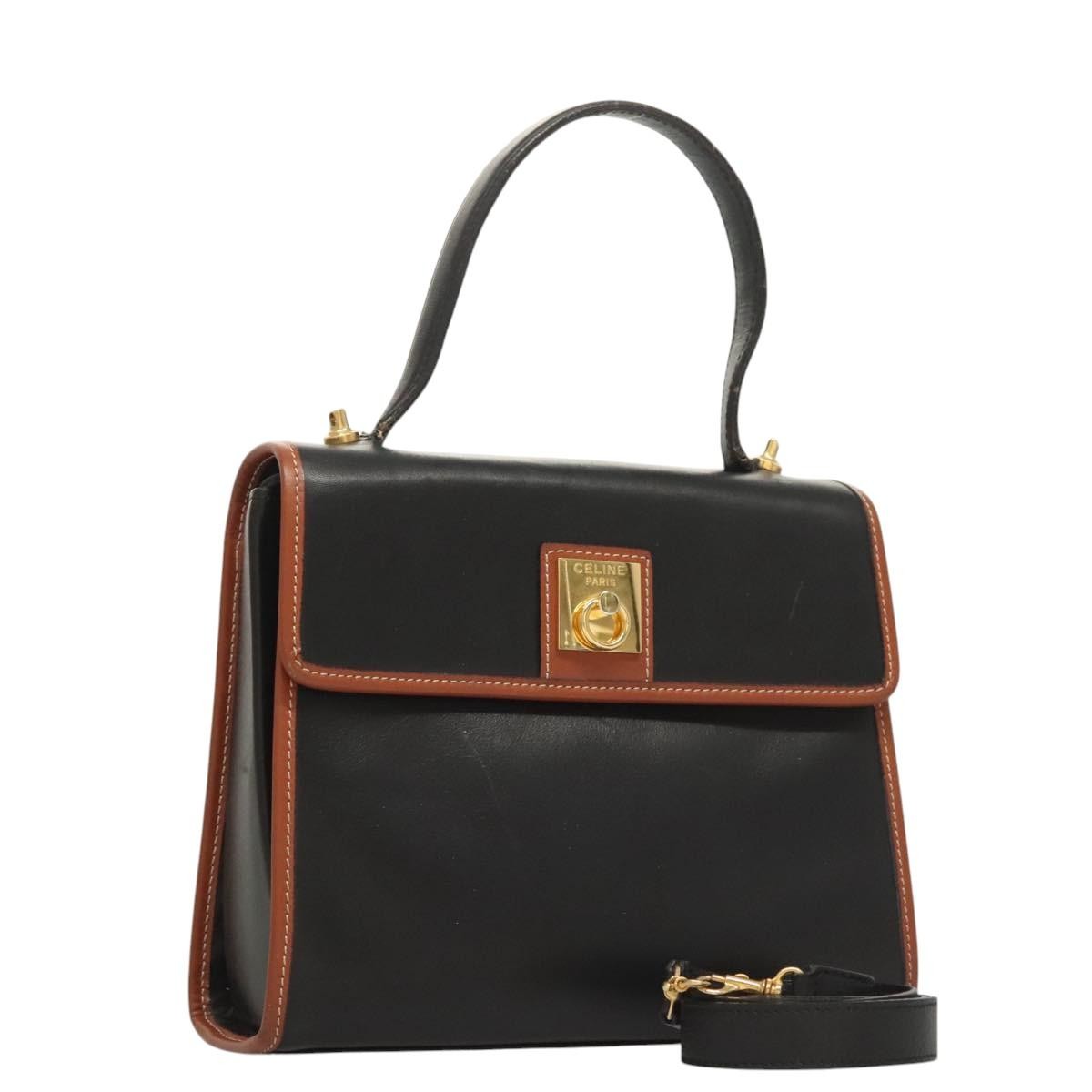 Celine Bag – Black Leather Gold