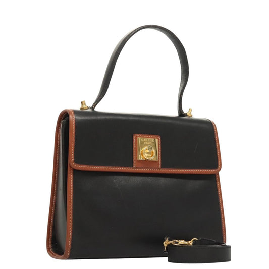Celine Bag – Black Leather Gold