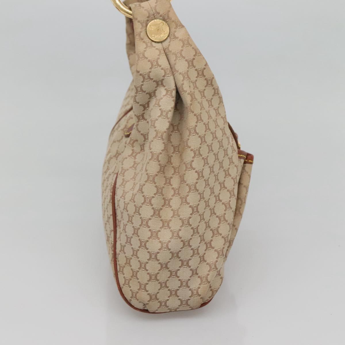 Celine Macadam Canvas Shoulder Bag – Beige-Gold