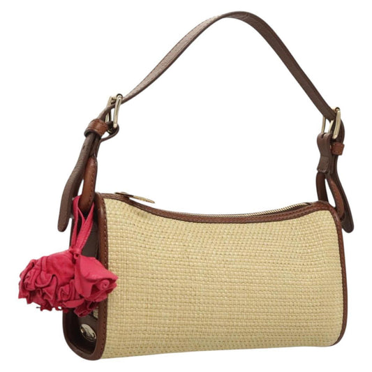 Celine Shoulder Bag – Beige Straw Leather