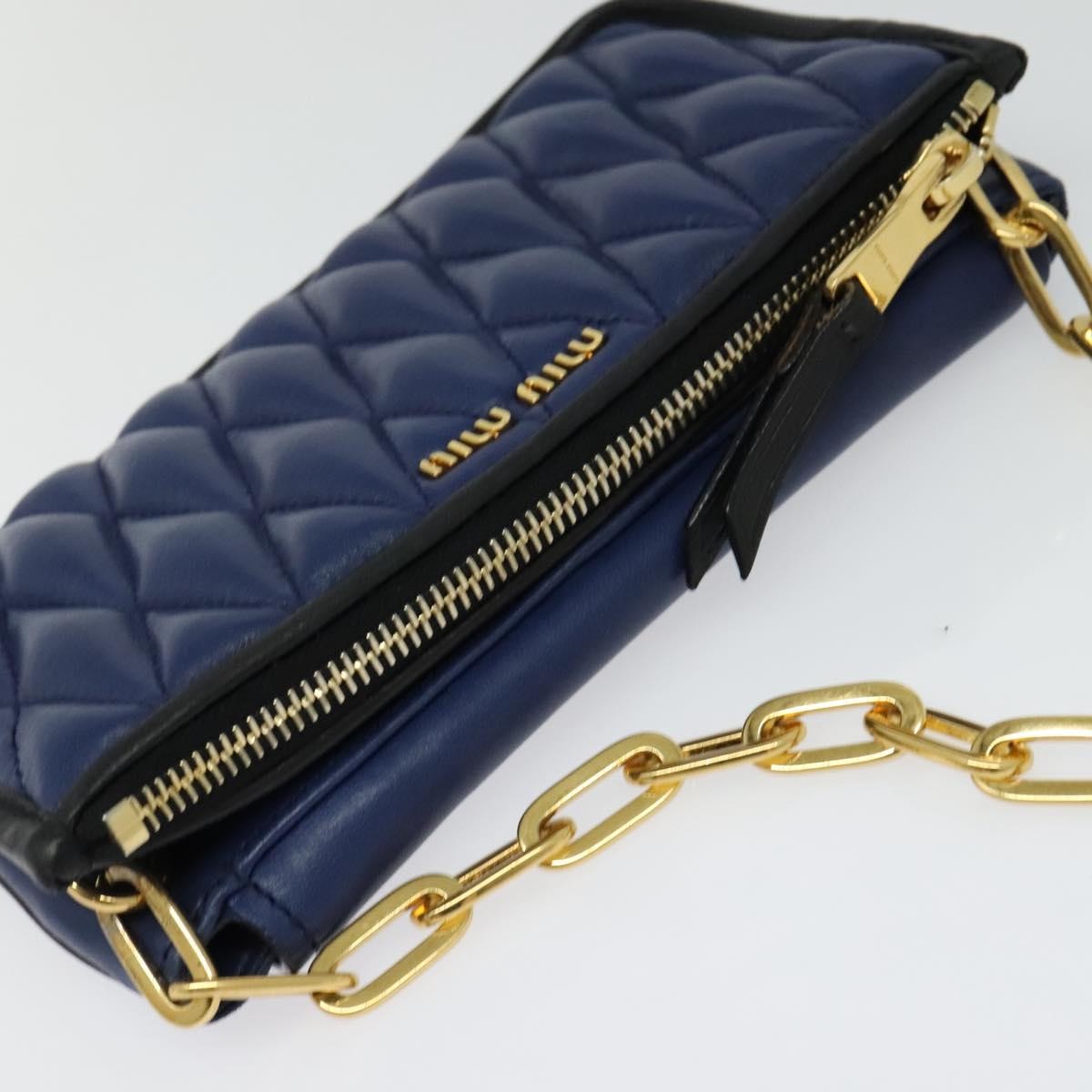 Miu Miu Chain Bag – Blue Leather