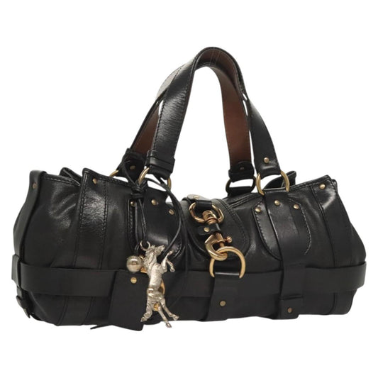Chloe Kerala Horse Handbag - Black Leather
