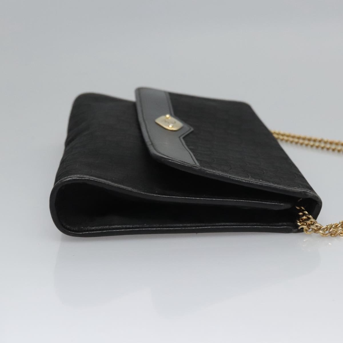 Christian Dior Trotter Canvas Chain Shoulder Bag – Black & Gold