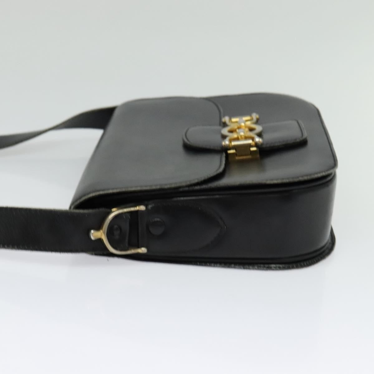 Celine Shoulder Bag – Black Leather