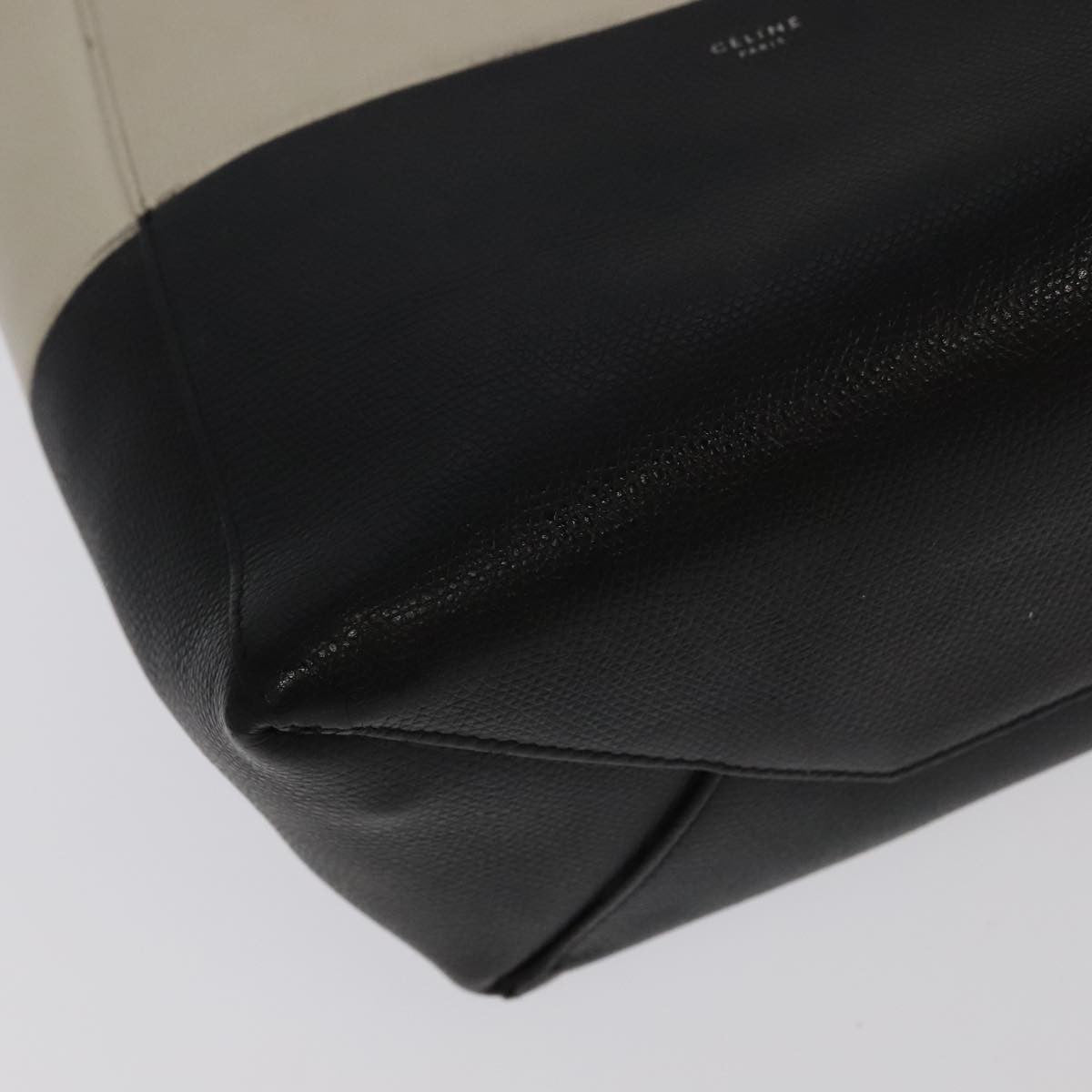 Celine Horizontalkava Tote Bag – Black-White Silver Leather