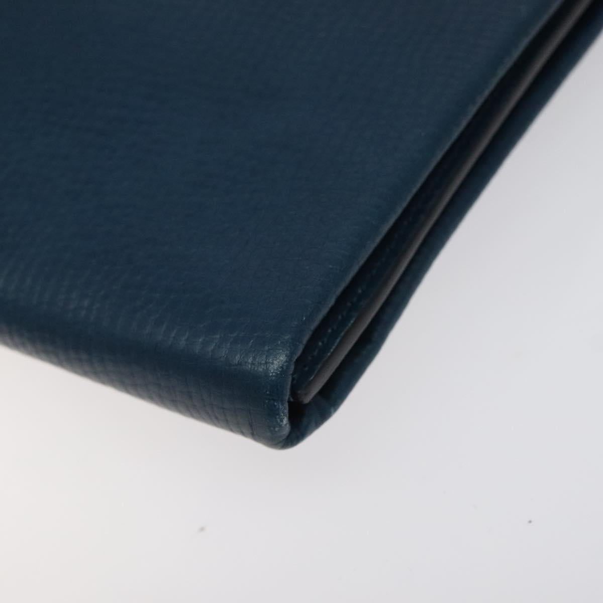 Chloe Clutch - Blue Leather