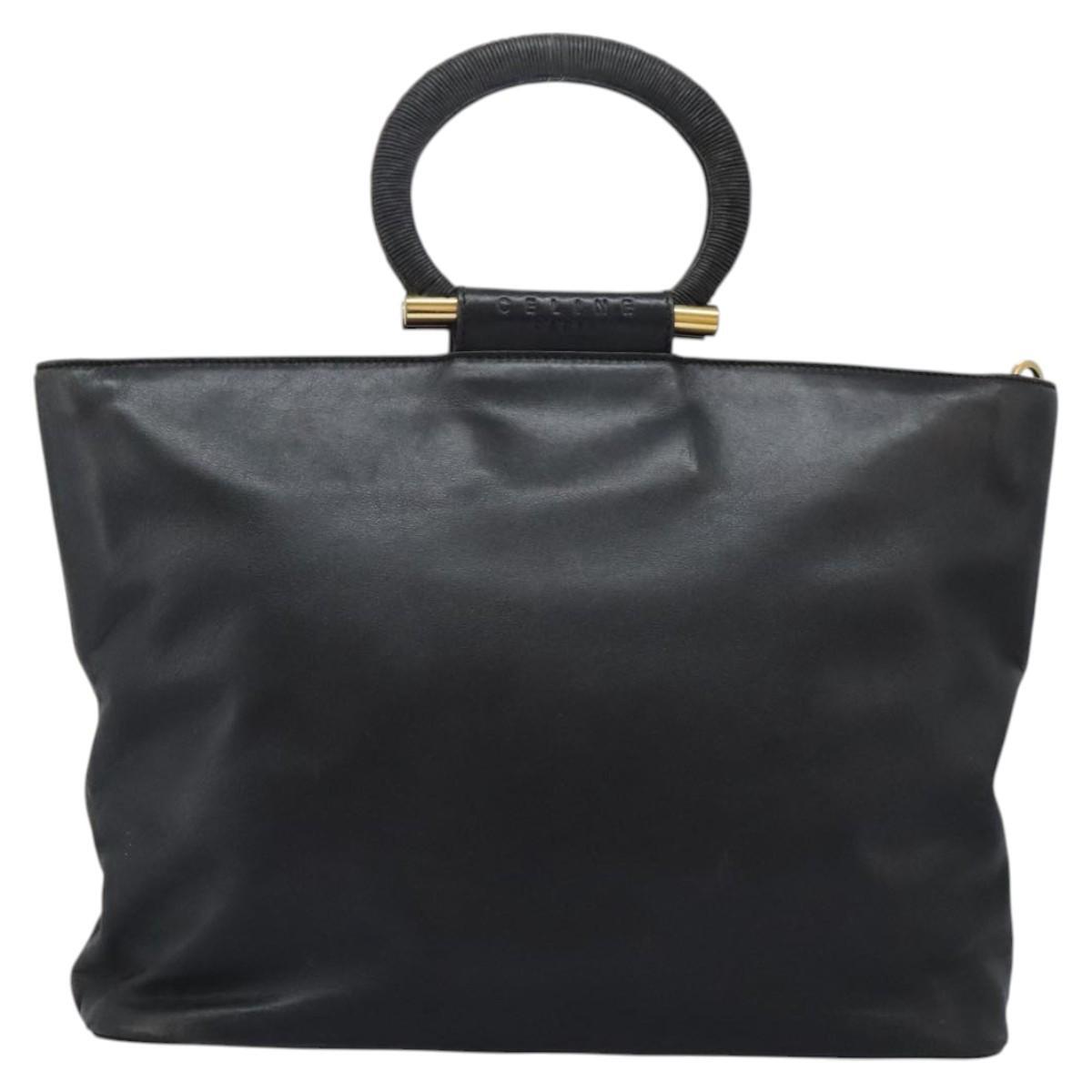 Celine Bag – Black Leather Gold