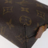 Louis Vuitton Monogram Cosmetic Pouch Canvas Brun