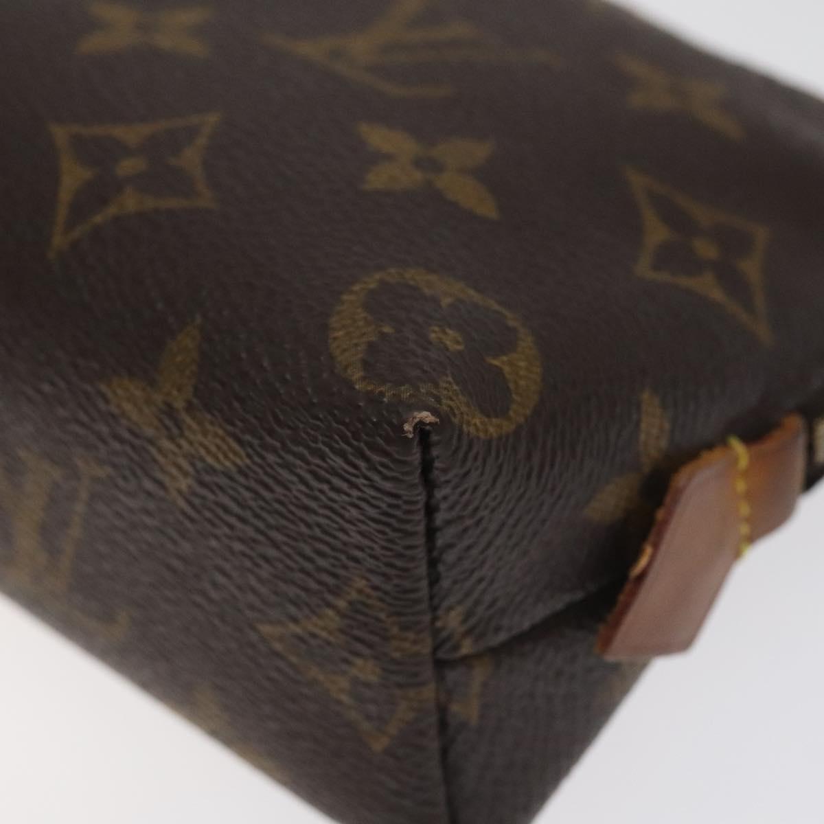 Louis Vuitton Monogram Cosmetic Pouch Canvas Brun