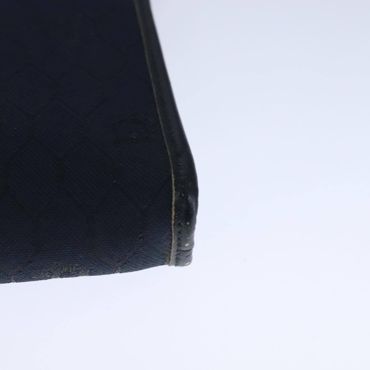 Christian Dior Honeycomb Canvas Chain Shoulder Bag – Black & Gold