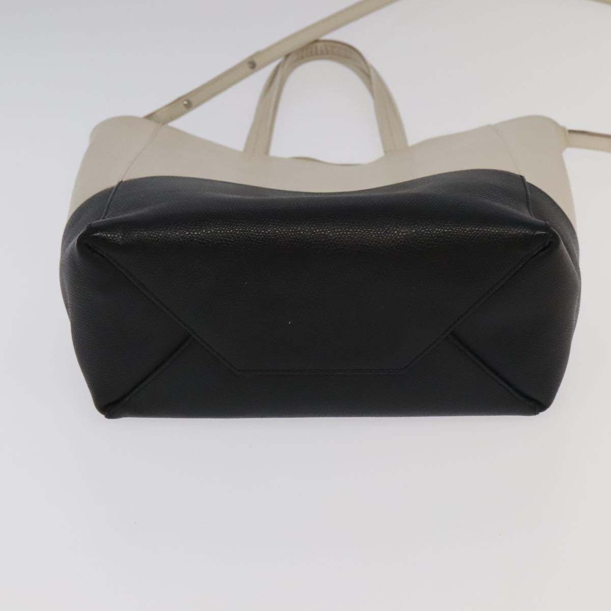 Celine Horizontalkava Tote Bag – Black-White Silver Leather
